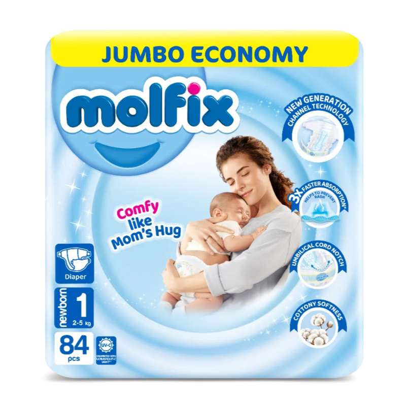 Molfix Pakistan 3D Newborn Jumbo 3 x 84 Pieces