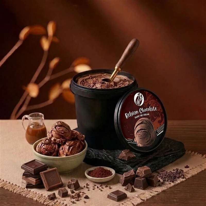 JS Premium Belgian Chocolate  Ice Cream