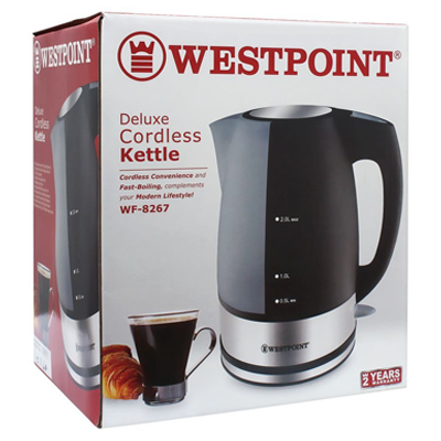 WESTPOINT DELUXE CORDLESS KETTLE WF8267/8268