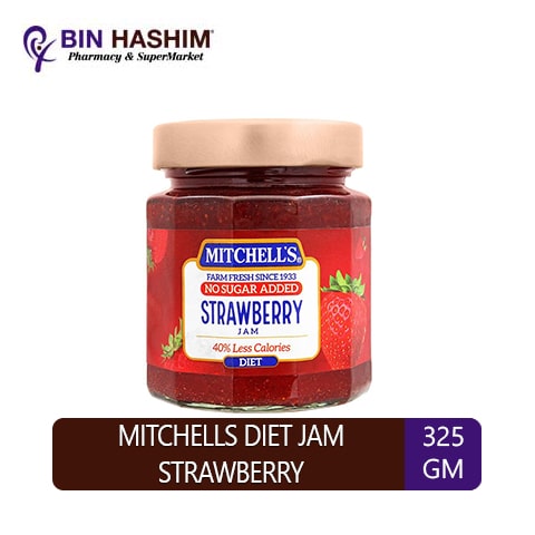 MITCHELLS DIET JAM STRAWBERRY 300GM