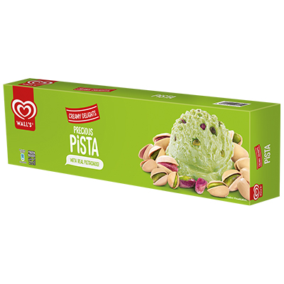 WALLS ICE CREAM CREAMY DELIGHTS 775ML PISTA