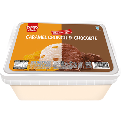 WALLS ICE CREAM CREAMY DELIGHTS 1400ML CHOC CARAMEL