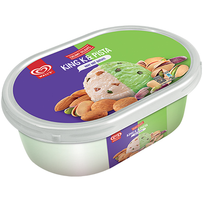 WALLS ICE CREAM CREAMY DELIGHTS 800ML KING KULFA & PISTA