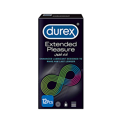 DUREX CONDUM 12PCS EXTENDED PLEASURE