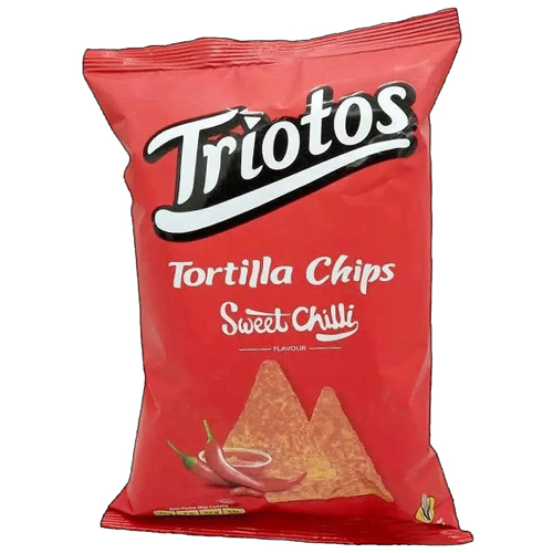TRIOTOS TORTILLA CHIPS 80GM SWEET CHILLI