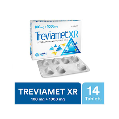 TREVIAMET XR TAB 100MG/1000MG