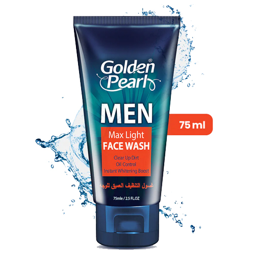 GOLDEN PEARL MEN FACE WASH 75ML MAX LIGHT