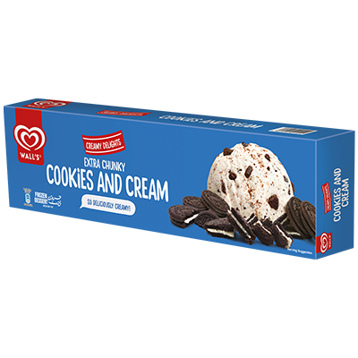WALLS ICE CREAM CREAMY DELIGHTS 800ML COOKIES & CREAM