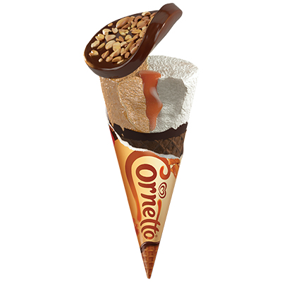 WALLS ICE CREAM CORNETTO VANILLA CARAMEL DISC