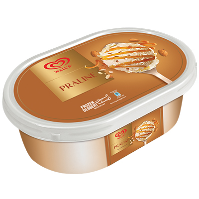 WALLS ICE CREAM 800ML PRALINE TUB