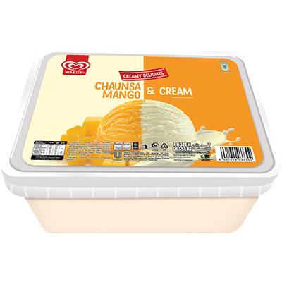 WALLS ICE CREAM CREAMY DELIGHTS 1400ML CHAUNSA MANGO&CREAM