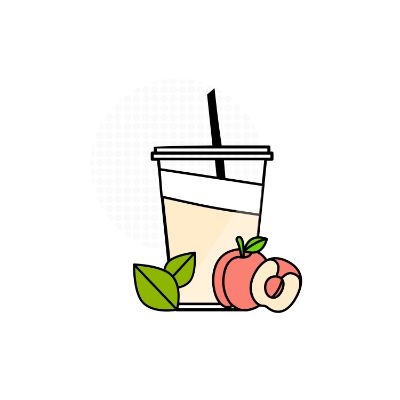 Peach & Earl Grey Cheese Tea (Regular)
