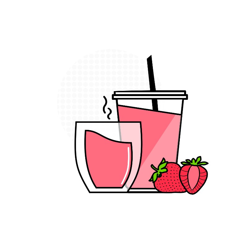 Strawberry Latte (Cold Regular)