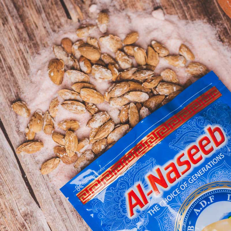 ADF ALMONDS SHELL ROASTED (BADAM) 500 GWT - Al-Naseeb