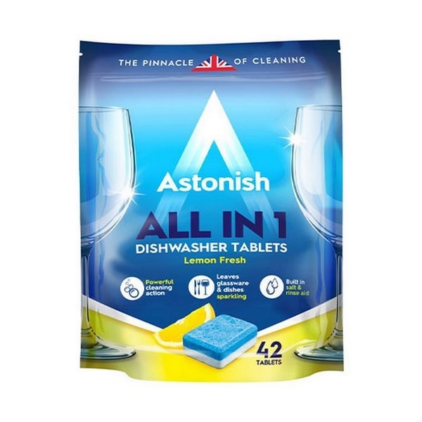 Astonish Dishwasher Tablets Lemon Fresh 840g
