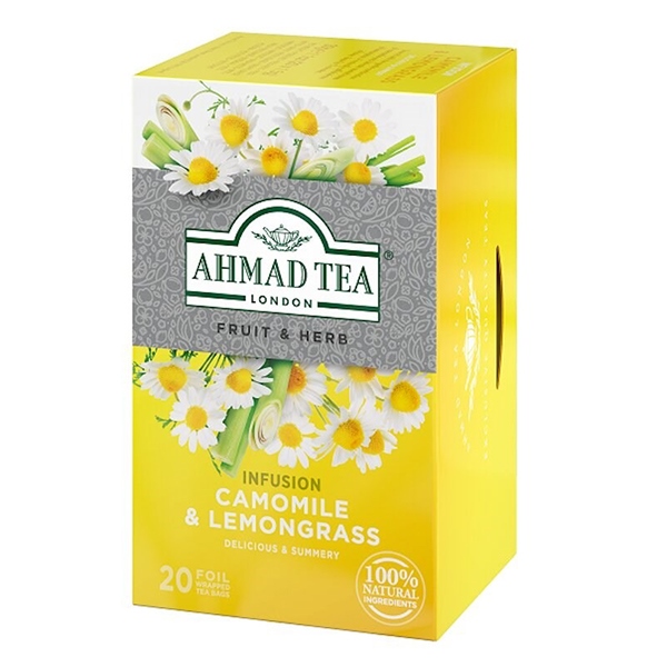 Ahmad Tea Chamomile & Lemongrass Tea Bags 20 Pieces