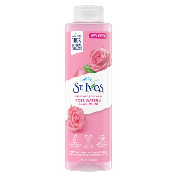 St. Ives Rose & Aloe Vera Body Wash 220ml