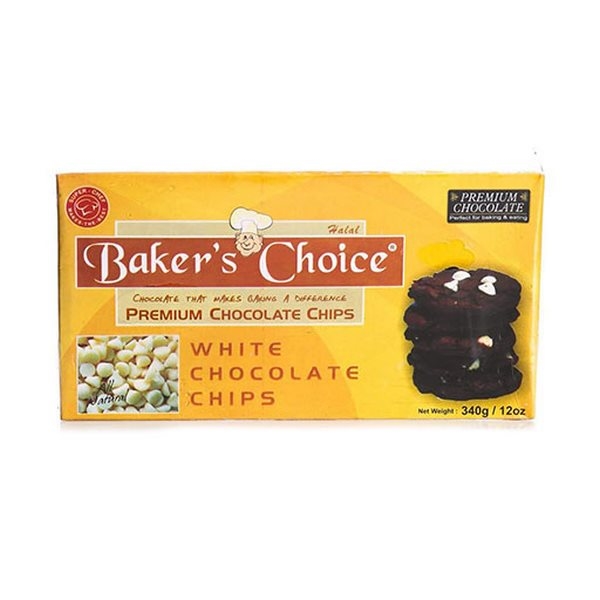 Baker's Choice White Chocolate Chips 340g