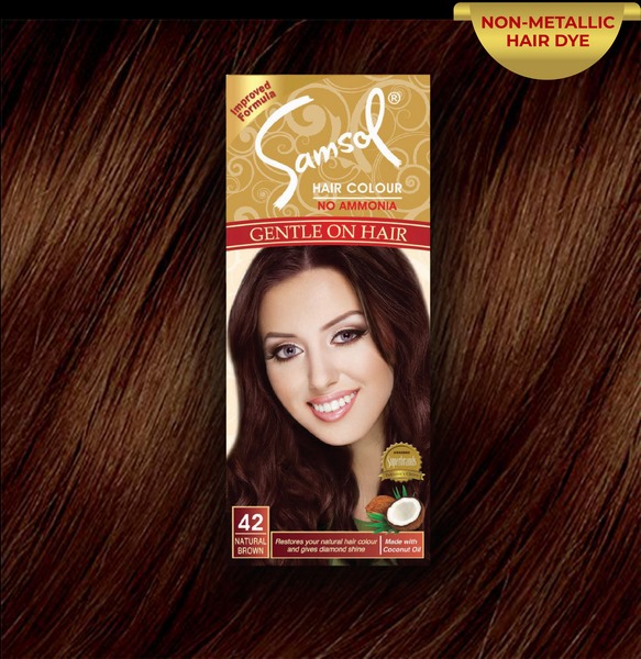 Samsol Hair Colour Natural Brown 42 - 1 Packet