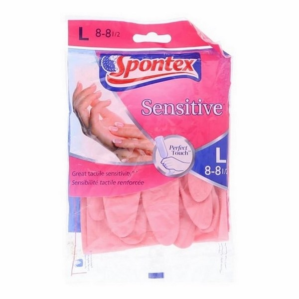 Spontex Hand Gloves Sensitive L8-8 1/2 1 Packet
