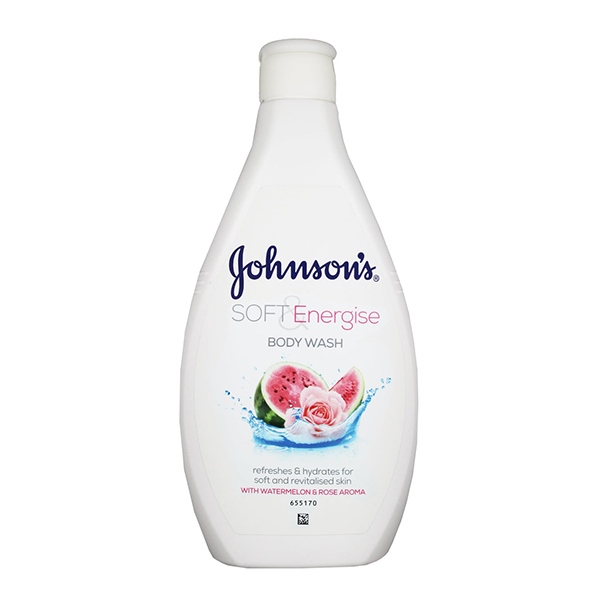 Johnson's Soft & Energise Body Wash Watermelon & Rose 400ml