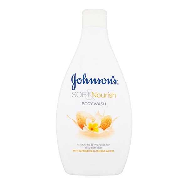 Johnson's Soft & Nourish Body Wash with Almond Oil & Jasmine Aroma 400ml