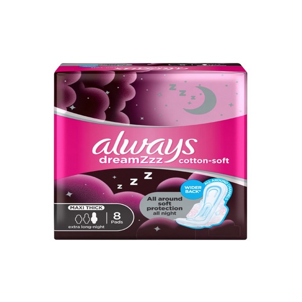 Always Feather Soft 2 In 1 Maxi Thick Extra Long 8 Pieces