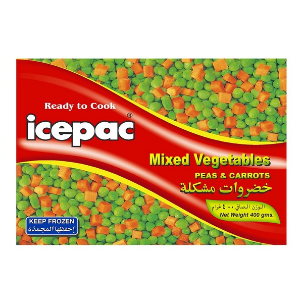 Icepac Mix Vegetables Peas + Carrot 1kg