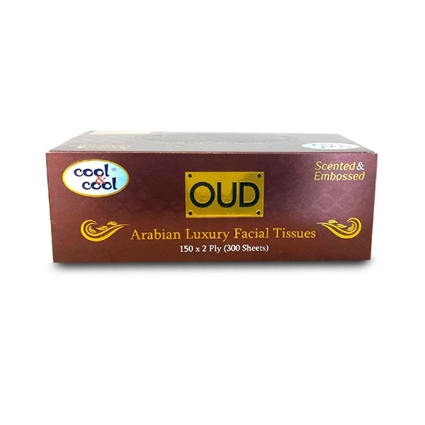 Cool & Cool Arabian Luxury Facial Tissue Oud (2 Ply x 150) 300 Sheets