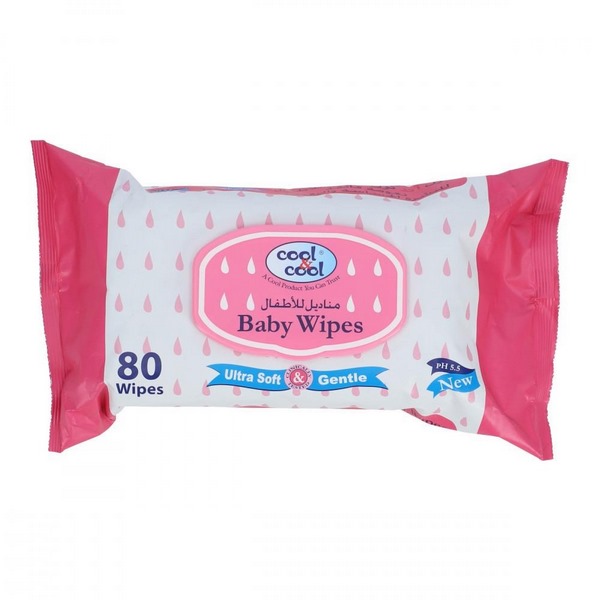 Cool & Cool Baby Wipes 80 Pieces