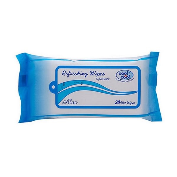 Cool & Cool Refreshing Wipes 20 Pieces