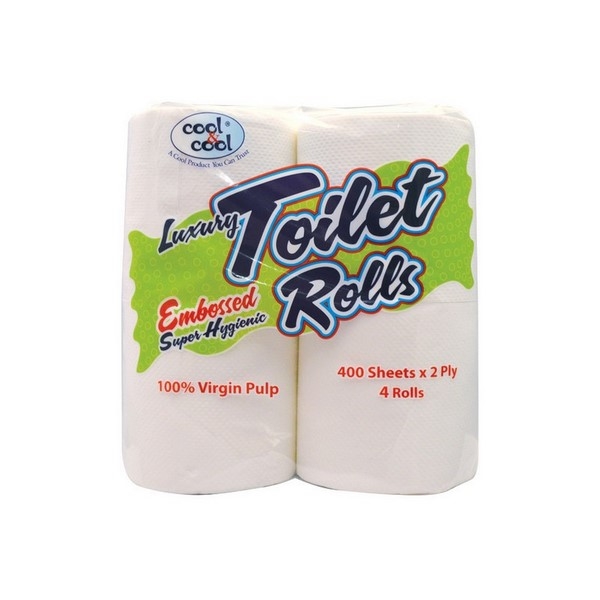 Cool & Cool Toilet Rolls 4 Rolls