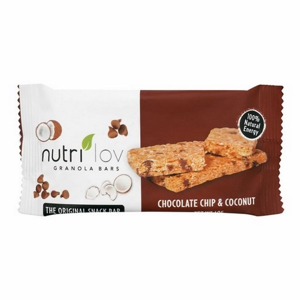 Nutrilov Granola Bars Chocolate Chip & Coconut 40g