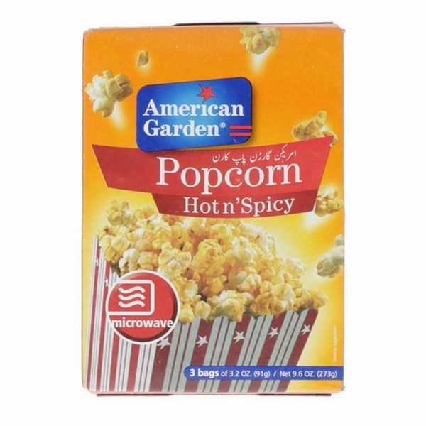 American Garden Popcorn Hot N Spicy Imported 273g