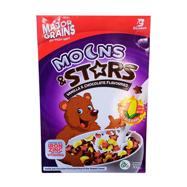 Major Grains Moons & Stars Vanilla & Chocolate Flavoured 300g