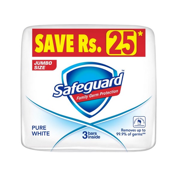 Safeguard White 3 Pieces x 175g