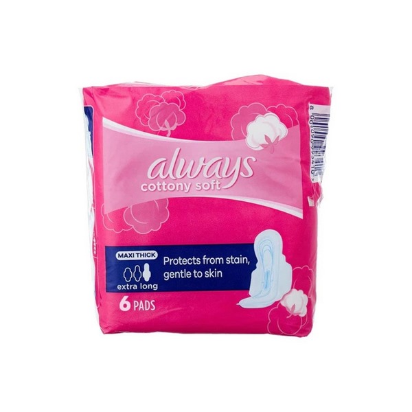 Always Cottony Soft Maxi Thick Extra Long Pad 6 Pieces