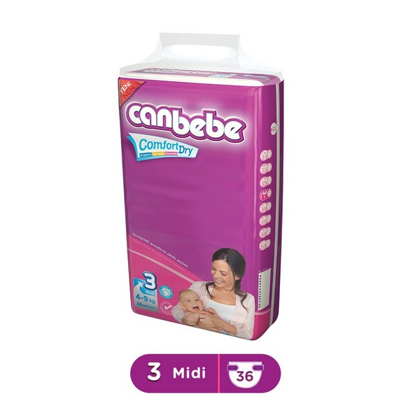 Canbebe Baby Diaper Midi Size 3 36 Pieces