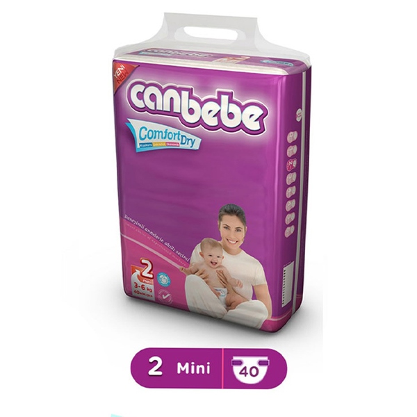Canbebe Baby Diapers Mini Size 2 40 Pieces