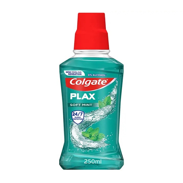 COLGATE PLAX ALCOHOL FREE SOFT MINT MOUTHWASH | 250mg