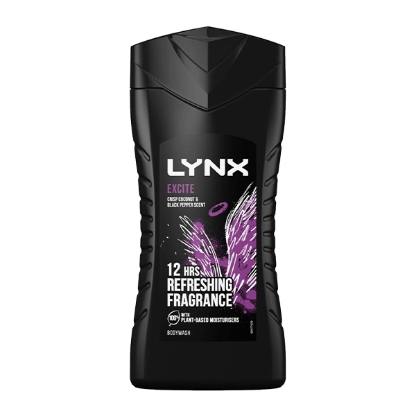 Lynx Shower Gel Excite Crisp Coconut & Black Scent 225ml