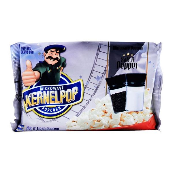 Kernelpop Microwave Popcorn Salt & Pepper 90g