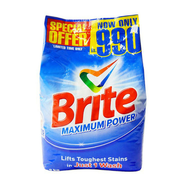 Brite Maximum Power Washing Powder (Promo Pack) 2kg