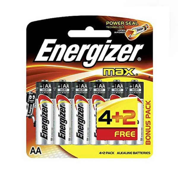 Energizer Max Alkaline 6 Pieces