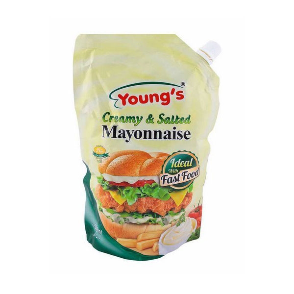Young's Mayonnaise Creamy & Salted Pouch 500g