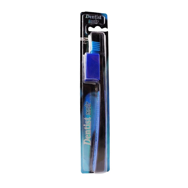 Dentist Noir Toothbrush Medium Purple & Black 1 Piece