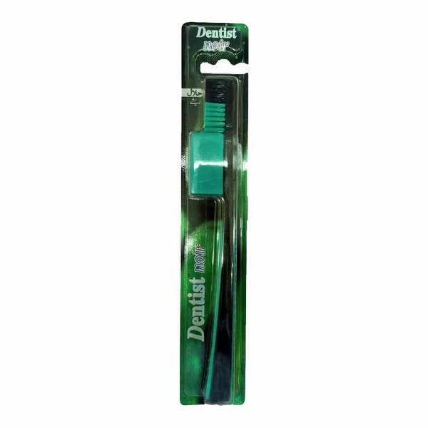 Dentist Noir Hard Toothbrush Pink & Black 1 Piece