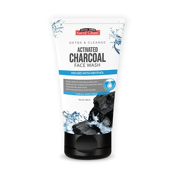 Saeed Ghani Detox & Cleanse Activated Charcoal Face Wash 100ml
