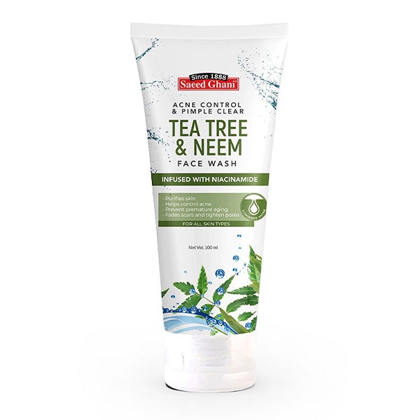 Saeed Ghani Acne Control & Pimple Clear Tea Tree & Neem Face Wash 100ml