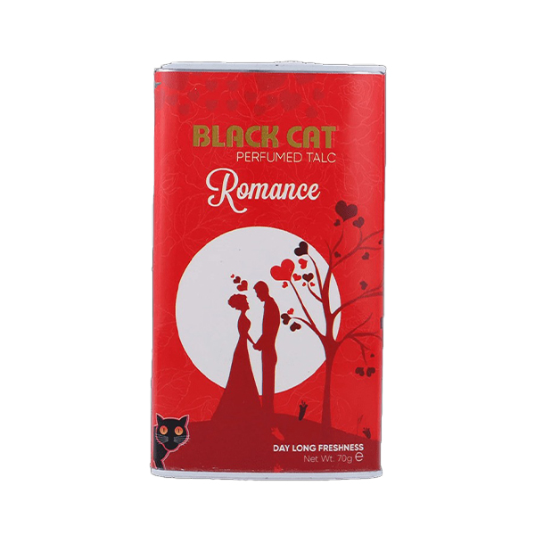 Black Cat Perfume Talc Powder Romance 70g